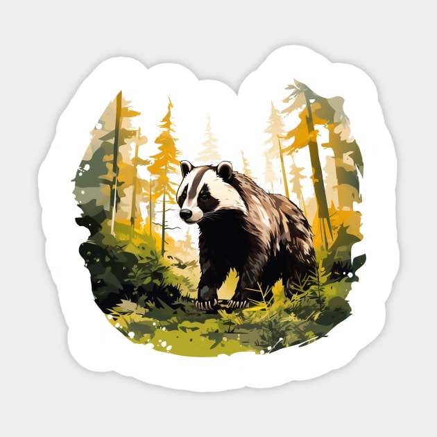 Badger Lover Sticker by zooleisurelife